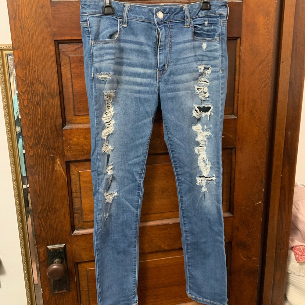 High-Waisted American Eagle Jeans